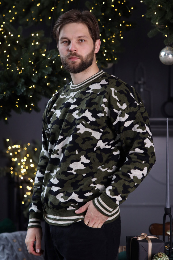 Чоловічий светр "Мілітарі"