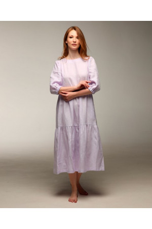 Сукня лляна лілова