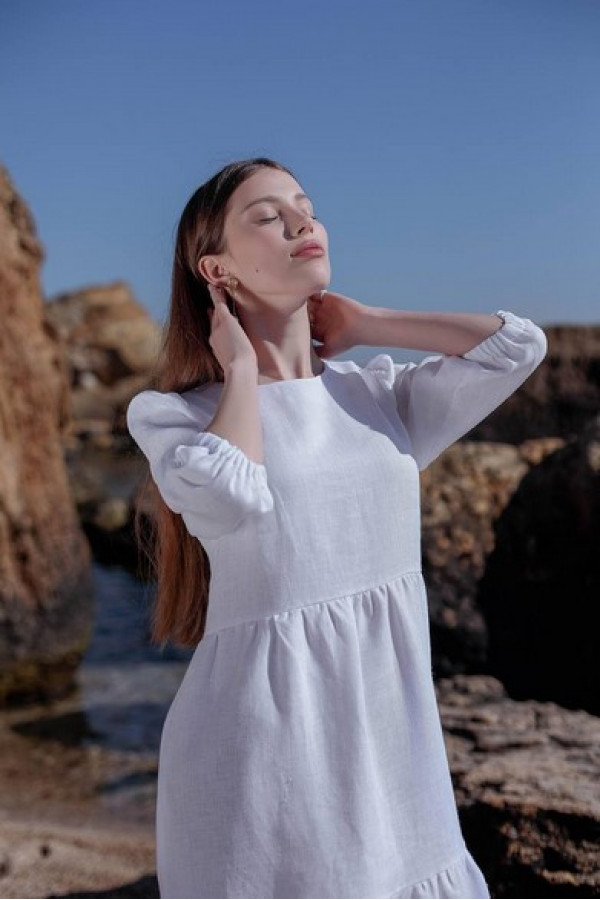 Сукня лляна біла Сукня лляна біла